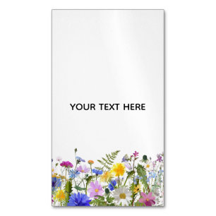 Erstellen Sie Ihre eigene farbenfrohe Flora Magnetische Visitenkarte
