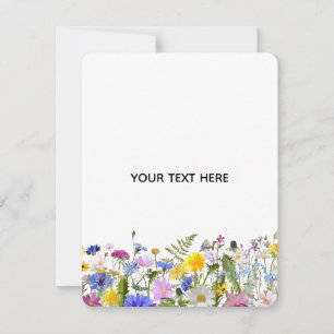 Erstellen Sie Ihre eigene farbenfrohe Flora Mitteilungskarte