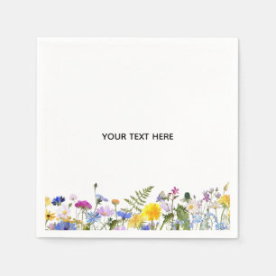 Erstellen Sie Ihre eigene farbenfrohe Flora Serviette