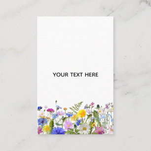 Erstellen Sie Ihre eigene farbenfrohe Flora Visitenkarte