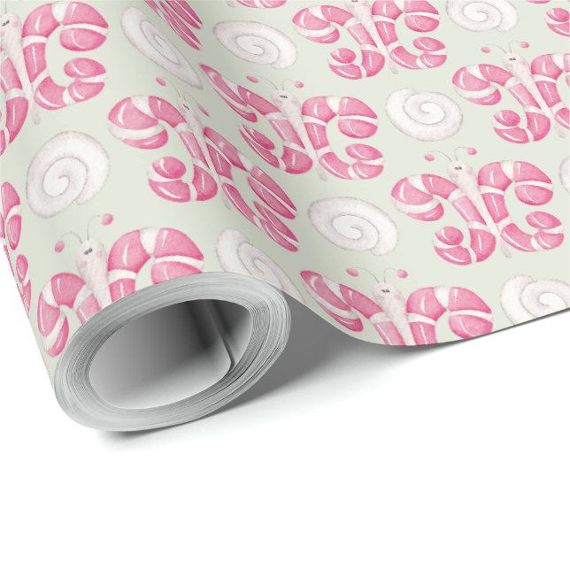 Erstellen Sie Ihre eigene Farbwahl Pfefferminzschm Geschenkpapier (Rolleneckpunkt)