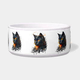 Erstellen Sie Ihre eigene, feine schwarze Katzenbü Napf