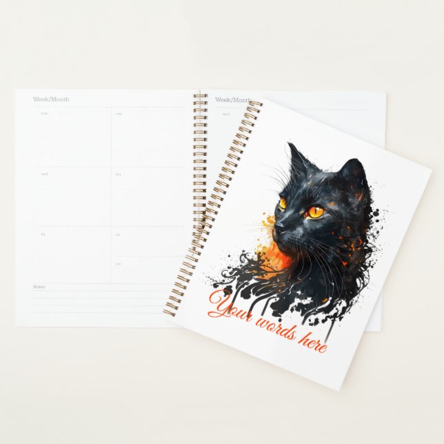 Erstellen Sie Ihre eigene, feine schwarze Katzenbü Planer (Anzeige)