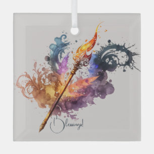 Erstellen Sie Ihre eigene Feuerwand Ornament Aus Glas