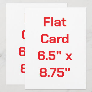 Erstellen Sie Ihre eigene flache Karte 6,5" x 8,75
