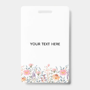 Erstellen Sie Ihre eigene Floral Ausweis