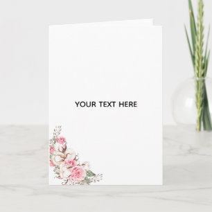 Erstellen Sie Ihre eigene Floral  Dankeskarte