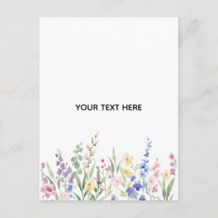 Erstellen Sie Ihre eigene Floral Feiertagspostkarte