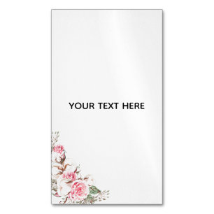 Erstellen Sie Ihre eigene Floral Magnetische Visitenkarte