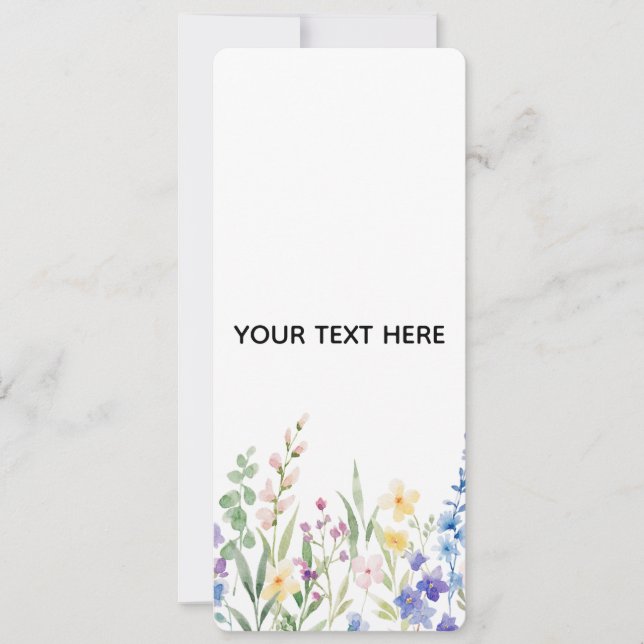 Erstellen Sie Ihre eigene florale Einladung (Vorderseite)