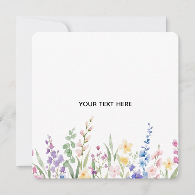 Erstellen Sie Ihre eigene florale Einladung (Vorderseite)