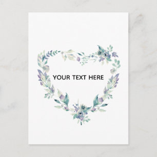 Erstellen Sie Ihre eigene florale Liebesgrenze Postkarte
