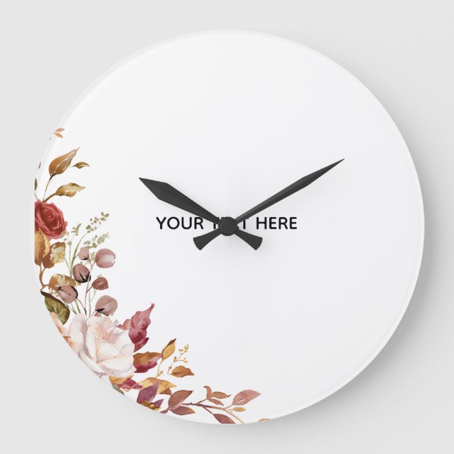 Erstellen Sie Ihre eigene florale Wanduhr (Vorderseite)