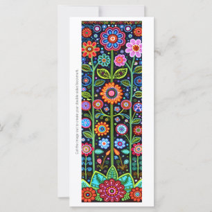 Erstellen Sie Ihre eigene Folk-Art-Blumen-Lesezeic