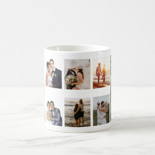 Erstellen Sie Ihre eigene Foto Collage Coffee Tass Kaffeetasse