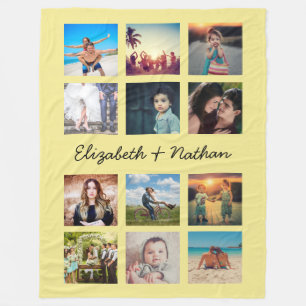 Erstellen Sie Ihre eigene Foto Collage für Ihre ei Fleecedecke