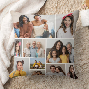 Erstellen Sie Ihre eigene Foto-Collage mit 10 Foto Kissen