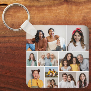 Erstellen Sie Ihre eigene Foto-Collage mit 10 Foto Schlüsselanhänger