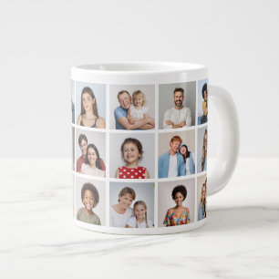 Erstellen Sie Ihre eigene Foto-Collage mit 21 Foto Jumbo-Tasse