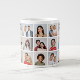 Erstellen Sie Ihre eigene Foto-Collage mit 21 Foto Jumbo-Tasse
