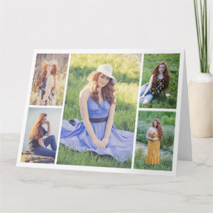Erstellen Sie Ihre eigene Foto-Collage mit 5 Fotos Karte