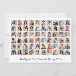Erstellen Sie Ihre eigene Foto-Collage mit 60 Foto Feiertagskarte