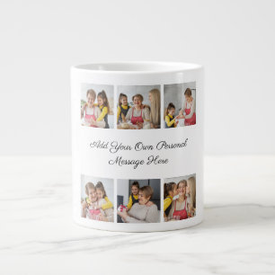 Erstellen Sie Ihre eigene Foto-Collage mit 6 Fotos Jumbo-Tasse