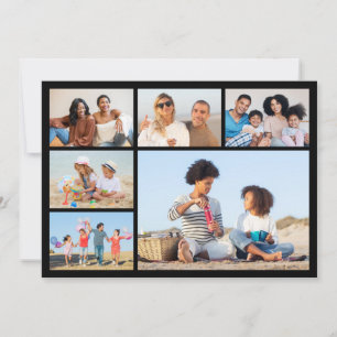 Erstellen Sie Ihre eigene Foto-Collage mit 6 Fotos Karte