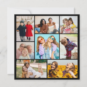 Erstellen Sie Ihre eigene Foto-Collage mit 8 Fotos Einladung