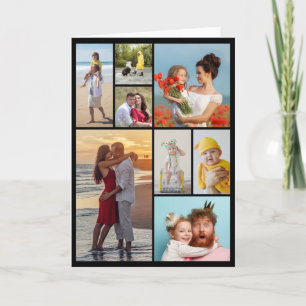 Erstellen Sie Ihre eigene Foto-Collage mit 8 Fotos Karte