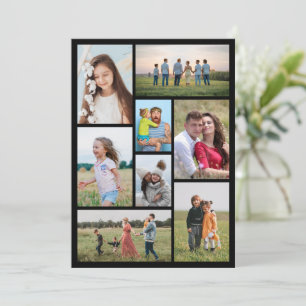 Erstellen Sie Ihre eigene Foto-Collage mit 8 Fotos Mitteilungskarte