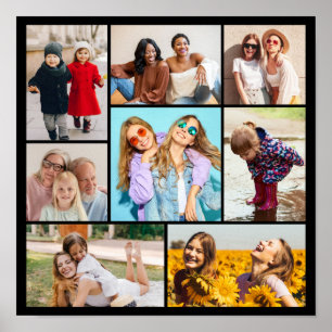 Erstellen Sie Ihre eigene Foto-Collage mit 8 Fotos Poster