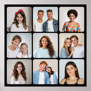 Erstellen Sie Ihre eigene Foto-Collage mit 9 abger Poster