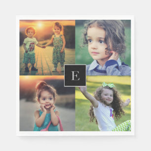 Erstellen Sie Ihre eigene Foto-Collage mit Monogra Serviette
