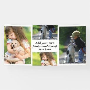Erstellen Sie Ihre eigene Foto-Collage und -Text Banner