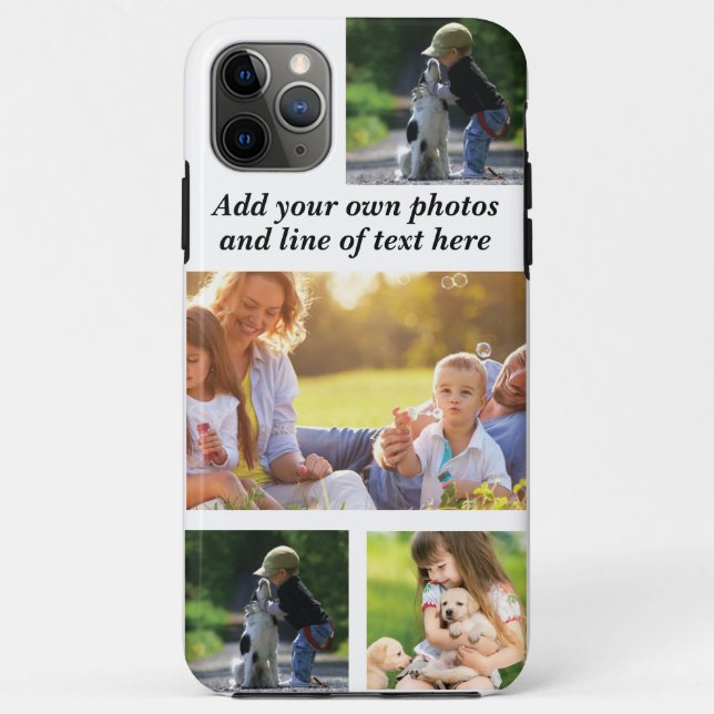 Erstellen Sie Ihre eigene Foto-Collage und -Text Case-Mate iPhone Hülle (Rückseite)