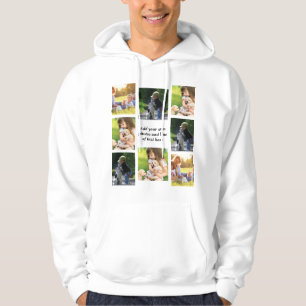 Erstellen Sie Ihre eigene Foto-Collage und -Text Hoodie