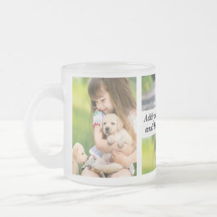 Erstellen Sie Ihre eigene Foto-Collage und -Text Mattglastasse