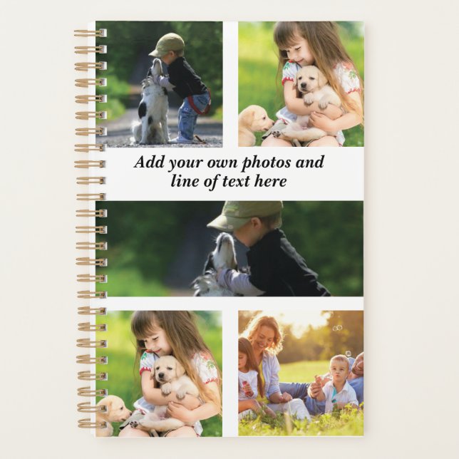 Erstellen Sie Ihre eigene Foto-Collage und -Text Planer (Vorderseite)