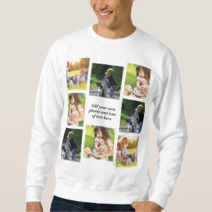 Erstellen Sie Ihre eigene Foto-Collage und -Text Sweatshirt