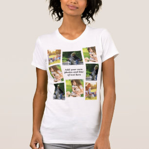 Erstellen Sie Ihre eigene Foto-Collage und -Text T-Shirt