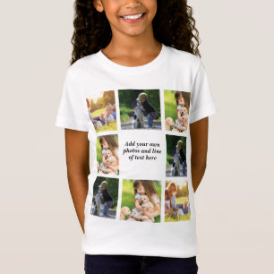 Erstellen Sie Ihre eigene Foto-Collage und -Text T-Shirt