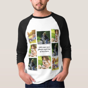 Erstellen Sie Ihre eigene Foto-Collage und -Text T-Shirt