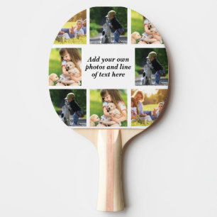 Erstellen Sie Ihre eigene Foto-Collage und -Text Tischtennis Schläger