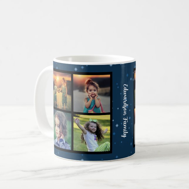 Erstellen Sie Ihre eigene Foto-Collage Weihnachten Kaffeetasse (Vorderseite Links)