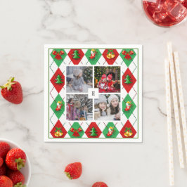 Erstellen Sie Ihre eigene Foto-Collage Weihnachten Serviette