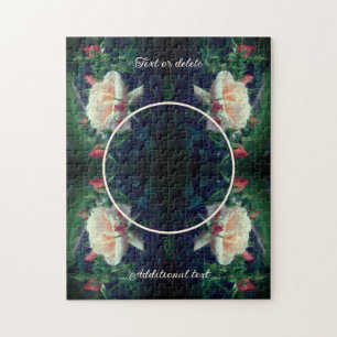 Erstellen Sie Ihre eigene Foto Peach Rose und Bug Puzzle