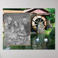 Erstellen Sie Ihre eigene Foto Wasserrad Duck Pond