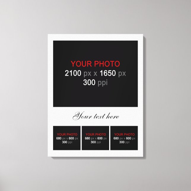 Erstellen Sie Ihre eigene FotoCollage 004 Leinwanddruck (Vorderseite)