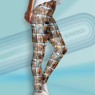 Erstellen Sie Ihre eigene FotoCollage - 16 Fotos Leggings